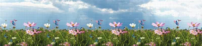 Produktbild von XL Wandpaneele ca. 280x65cm - stabile und pflegeleichte PVC Platten zur Wandverkleidung z. B. als Küchenrückwand - 1 Paneel, 3 teilig (Wandverblender Wandbild)