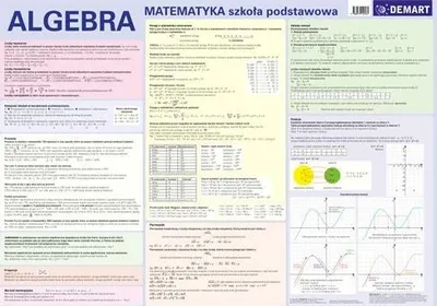 Zdjęcie produktu dla Demart Plansza Edukacyjna Algebra: Wzory I Schematy Matematyczne Dla Gimnazjum