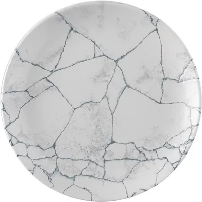 Produktbild von Churchill Studio Prints Kintsugi Pearl Evolve Coupe-Teller, Grau, 260 mm, (12 Stück)
