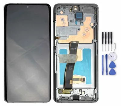 Produktbild von Für Samsung Galaxy S20 Ultra Display OLED LCD Rahmen Einheit Touch Ersatz Neu