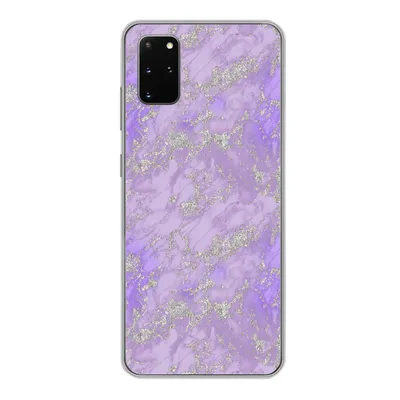 Produktbild von MuchoWow® Handyhülle Schutzhülle Hülle für Samsung Galaxy S20 Plus Marmor - Lila - Muster Silikon Softcase Handy Hülle - Hartschale