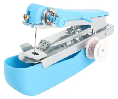 Produktbild von Handnähmaschine Praktischer tragbarer blauer Mini für Haushaltsreisen