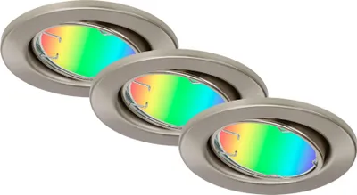 Produktbild von Di-Ka LED Einbauleuchte Fit Move S 3er Set Smart Home Tuya RGBW Ø 8,6 cm