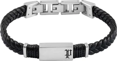Police PEAGB0079503 Herren-Armband Ridgecord Leder Schwarz 1