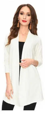 Produktbild von Damen Cardigan Sweater; Ecru 2XL/3XL