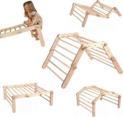 Produktbild von Klettergerüst indoor Fipitri | Sprossenwand kinder Pikler Kletterwand Kletterbogen Kinderzimmer
