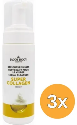 Productafbeelding van 3x Jacob Hooy Super Collageen Gezichtsreiniger (150 ml)
