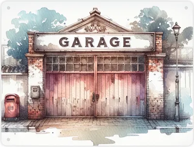 Produktbild von Garage Metallschild XL in 21x28 cm