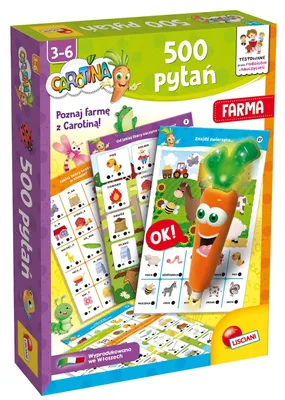 Immagine prodotto di Gioco educativo 500 domande Fattoria Carotina Lisciani