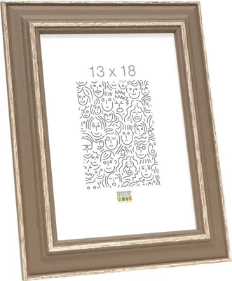 Produktbild von Deknudt Bilderrahmen beige Holz 13,0 x 18,0 cm S221F