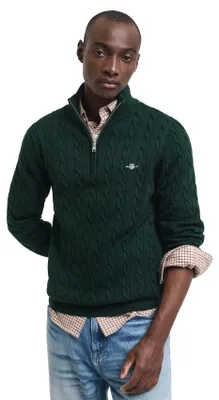 Produktbild von Gant 8050603-374, Pullover, Erwachsener, Männlich, Grün, M, Einfarbig