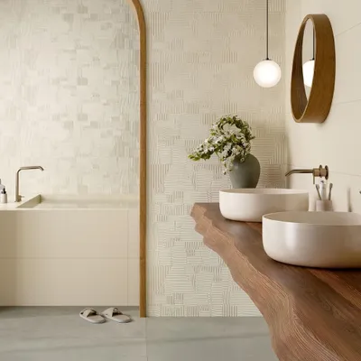 Productafbeelding van CASA39, keramisch tegeltje met 3D-effect, afmetingen 33,3x100 cm, collectie Elios Venere