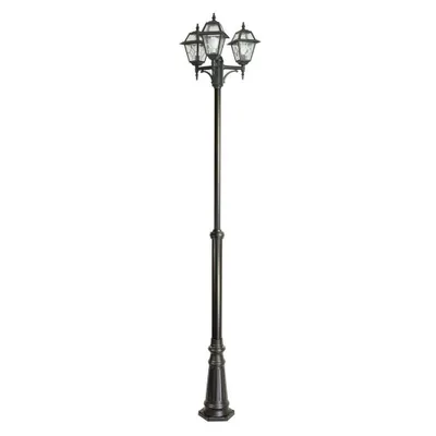 Obrázek produktu pro Retro 285 cm 3xE27 černá IP43 SU-MA Vitrážová zahradní lucerna OGMWN 3 N