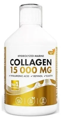 Imagen del producto de Colágeno de pescado sueco con 15.000 mg, enriquecido con retinol, ácido hialurónico y elastina – 500 ml