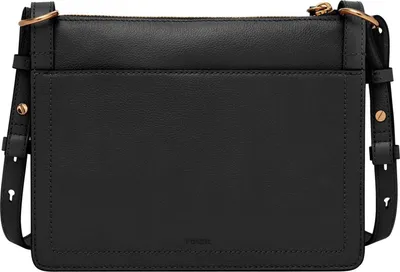 Produktbild von FOSSIL Leder Umhängetasche Schultertasche Taryn Crossbody Bag Black schwarz