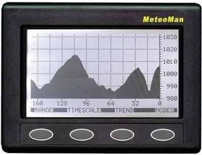 Produktbild von Elektronisches Barometer NASA MeteoMan, Schwarz, Kunststoff, Bootsnavigation