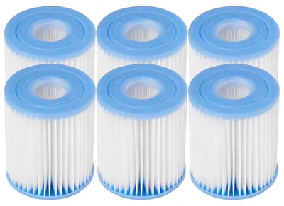 Produktbild von Intex N/AA 29007E Ersatz-Filterkartusche für Schwimmbad, H-6 Stück, weiß