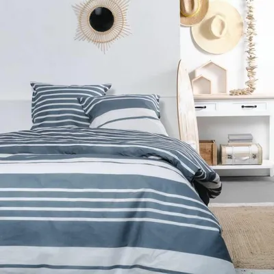 Obrázek produktu pro Povlak na peřinu 240 x 200 cm - modrá a bílá
