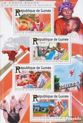 Produktbild von Briefmarken Guinea 2015 Mi 11078-11081 Kleinbogen (kompl. Ausgabe) postfrisch Rotes Kreuz