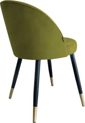 Zdjęcie produktu dla Krzesło TANEW BL VELVET GOLD oliwkowe