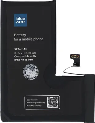 Immagine prodotto di Batteria per iPhone 15 PRO 3274 mAh Blue Star HQ