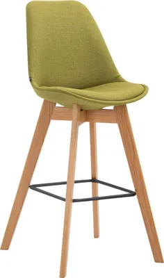 Produktbild von Barhocker GIKAR - Stoff Grün 48x56x112 cm | Barstuhl Mit Lehne Tresenhocker Tresenstuhl Kneipenhocker Kneipenstuhl