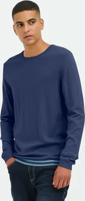 Produktbild von Blend BHPullover Herren Strickpullover Feinstrick Pullover mit Rippbündchen Rundhals-Ausschniit Regular fit