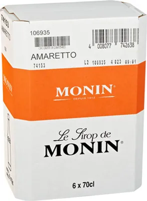 Produktbild von Monin Amaretto Sirup 6 x 0,7 l