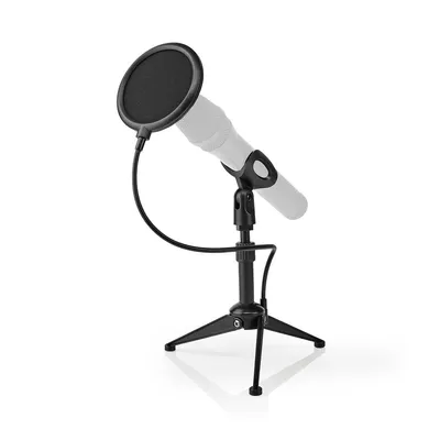 Produktbild von Nedis Mikrofonständer | Leg Basis | Höhenbereich: 194 - 230 mm | Halterdurchmesser: Unter 40 mm mm | ABS / Metall | Schwarz NE550734927