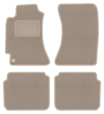 Produktbild von Velours-Fußmatten für Subaru Legacy III B4 1998-2003 (Kombi/Limousine) – 4-tlg, Beige, passgenau – Wielganizator LUX