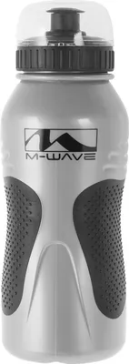 Produktbild von Trinkflasche MIGHTY silber m.schw.Dkl