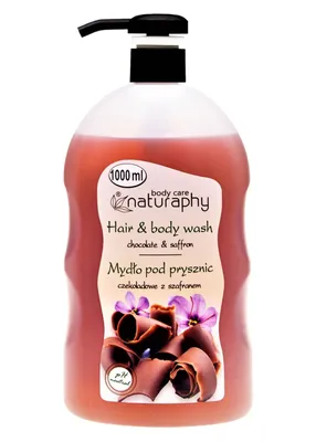 Obrázek produktu pro Sprchový gel a šampon 2v1 čokoláda a šafrán Naturaphy 1000ml 30050