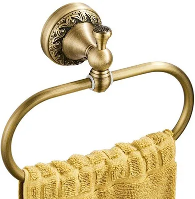 Image de Porte-serviettes - Bronze brossé - Laiton durable - Pièce unique
