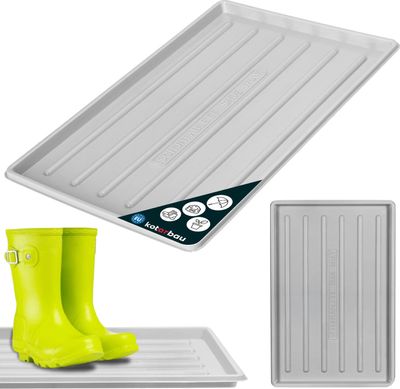 KOTARBAU® Schuhabtropfschale 45x30cm Schuhwanne Grau