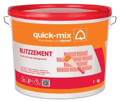 Produktbild von Quick-Mix Blitzzement 1 kg Eimer BZ1