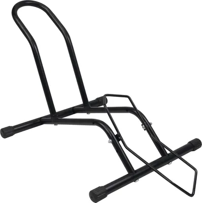 Produktbild von Freistehender Standardhalter für Fahrradparkplätze - Mountainbike Rennrad - Schwarz