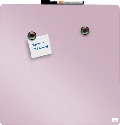 Image de nobo Tableau blanc carré (L)360 x (H)360 mm rose