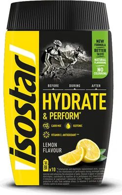 Produktbild von Isostar Hydrate & Perform Powder Lemon 400 g