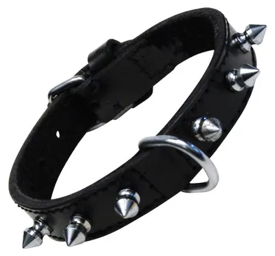 Productafbeelding van Hondenhalsband Gloria, zwart, met spikes (50 cm)