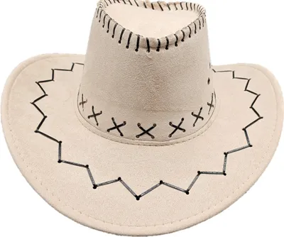 Produktbild von Western Cowboy Hut - Westernhut Fasching Western Erwachsene und Kinder Hellbeige - Erwachsener