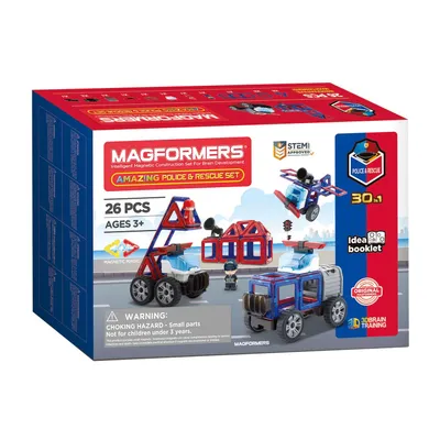 Produktbild von Magnetisches Bauspielzeug - Magformers, Einsatzfahrzeuge
