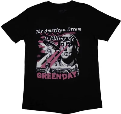 Produktbild von Green Day American Dream Is Killing Me Black L T-Shirt