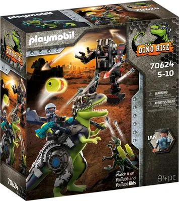 Produktbild von PLAYMOBIL Dino Rise 70624 T-Rex: Gefecht der Giganten