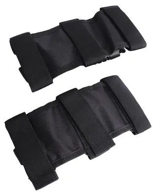 Image de Lot de 2 poignées noires pour intérieur de voiture tout-terrain ; poignées de toit renforcées et plus épaisses pour Wrangler