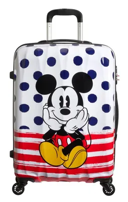 Produktbild von American Tourister Reisetrolley Disney Legends Dots Spinner 67cm Mickey Blue ...