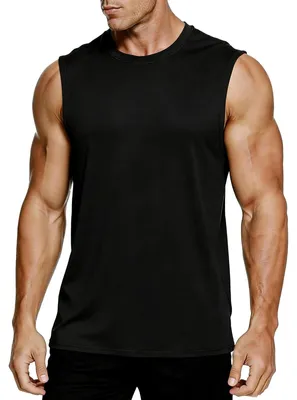 Productafbeelding van MeetHoo Heren tanktop, spiertop, mouwloos shirt, hemd zonder mouwen