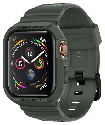 Produktbild von Spigen 062CS26016, Band, Smartwatch, Grün, Apple, Watch Series 4, Thermoplastische Polyurethane (TPU)