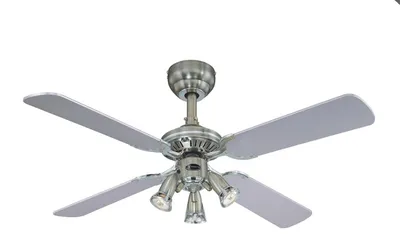 Produktbild von Westinghouse Deckenventilator Princess Euro 105 cm Zinn mit Beleuchtung und Zugketten