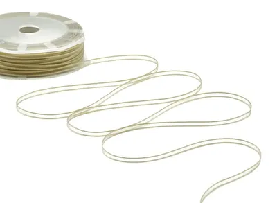 Produktbild von Dekoband 3mm Elfenbein Zorzetto s.r.l. Bastelband, Geschenkband, Dekoration