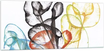 Produktbild von Bilder auf glas - Einteilig - Blumen Abstraktion Surrealismus - 120x50cm - Glasbilder - Wandbilder - Bilder - Wanddekoration aus Glas - Glas Bilder - Wandbild auf Glas - GAB120x50-4444
